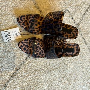 Zara leopard print heels